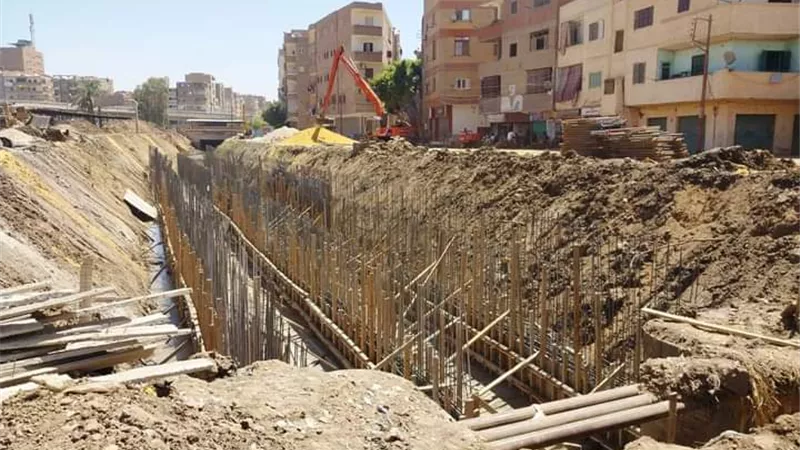 البدء في أعمال تغطية ترعة قلفاو بسوهاج بطول 200 متر