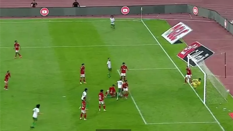 مروان حمدي يتقدم بهدف للمصري فى شباك الشناوي