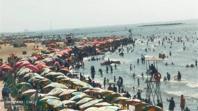 زحام شديد برأس البر وإنقاذ ٦٤ من الغرق وإعادة ١٩٧ أطفال تائهين