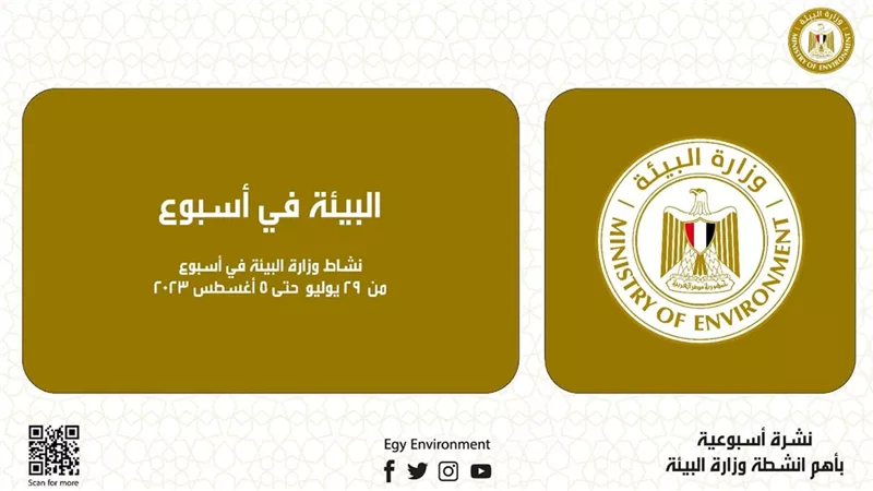 بالإنفوجراف.. الحصاد الأسبوعى لأنشطة البيئة من ٢٩يوليو لـ ٥ أغسطس