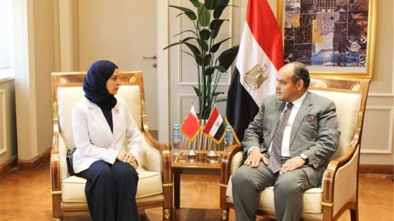 وزير التجارة والصناعة يستقبل سفيرة مملكة البحرين بالقاهرة