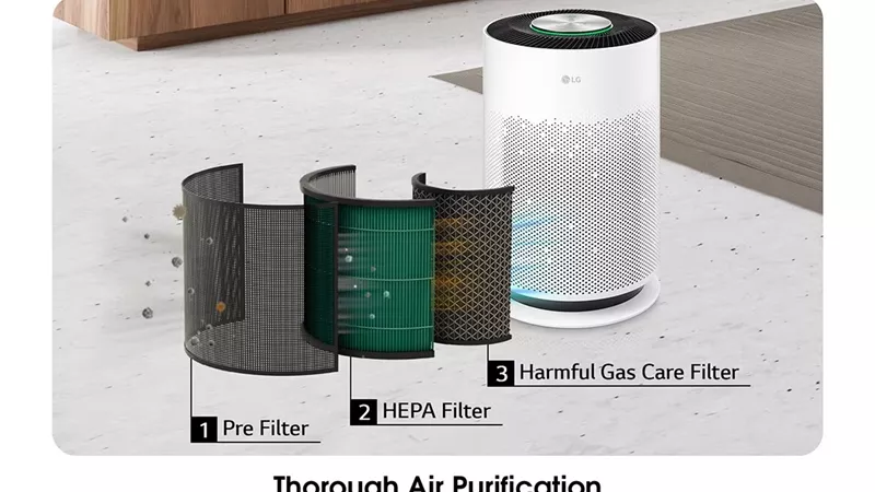 إل جي تطلق أحدث حلولها لتنقية الهواء tiH PuriCare 360° بالسوق المصرية