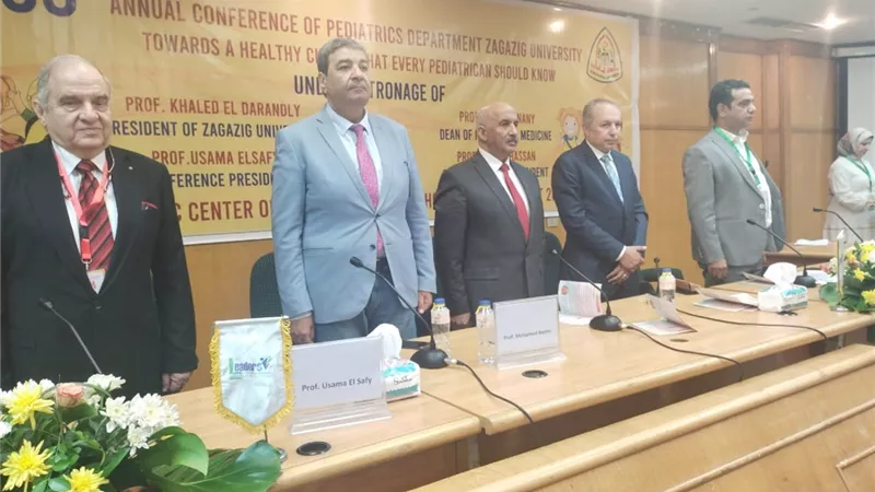 افتتاح فعاليات المؤتمر السنوى لقسم طب الأطفال بالزقازيق
