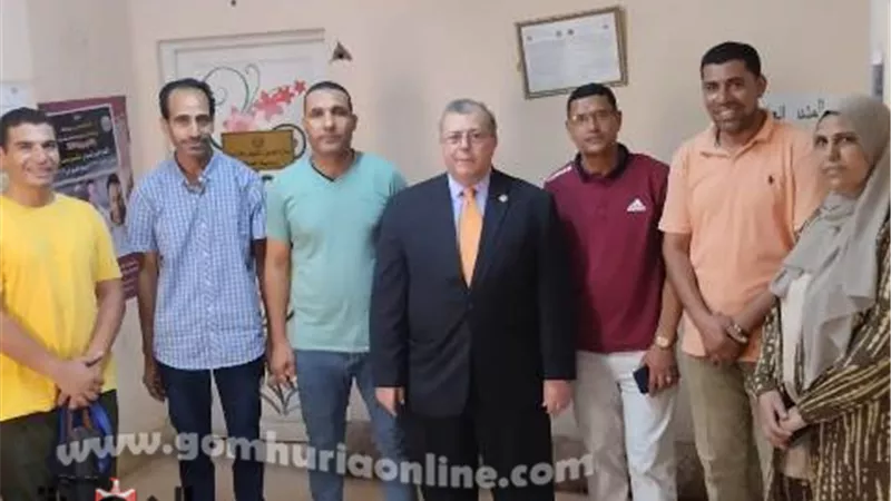 نائب رئيس جامعة السادات يتفقد أعمال مكتب التنسيق