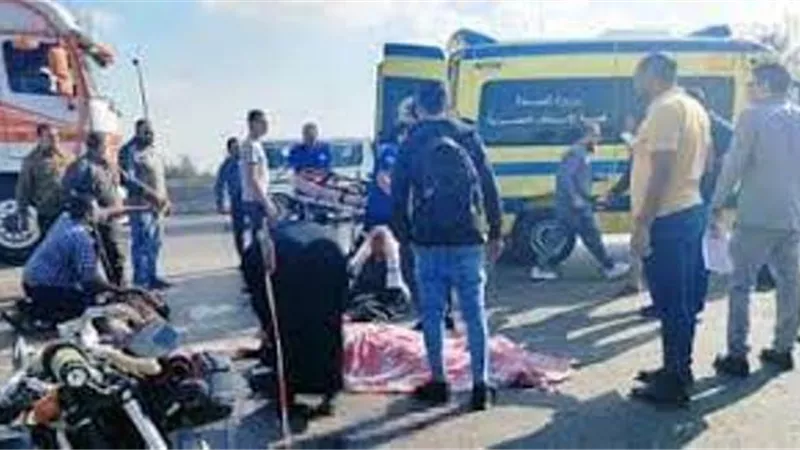مصرع طفل وإصابة والده في تصادم موتسيكل بسيارة نقل بإسنا