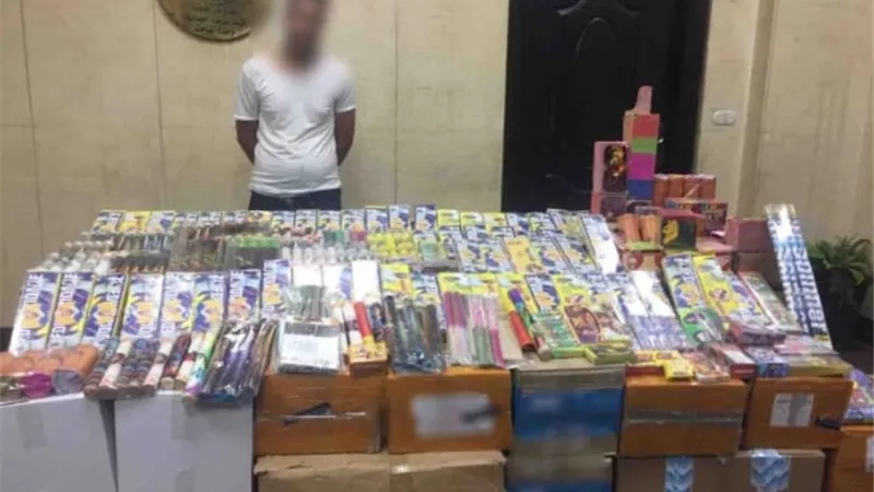 ضبط مليون لعبة نارية بحوزة شخص فى الجمالية