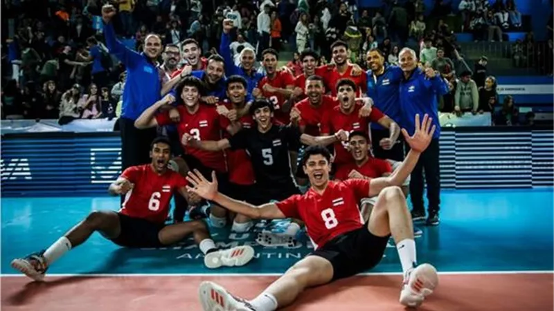 طائرة مصر تتأهل لربع نهائي كأس العالم للشباب بالفوز على كولومبيا