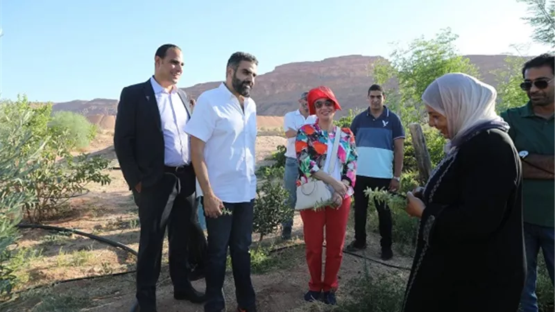 وزيرة البيئة تزور محميتى وادي رام والعقبة البحرية بمدينة العقبة