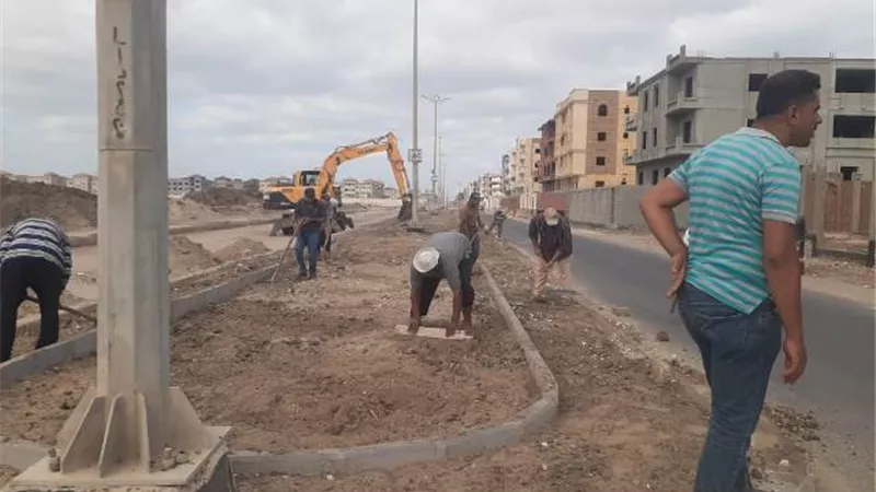 تكثيف اعمال النظافة باحياء مدينة دمياط الجديدة