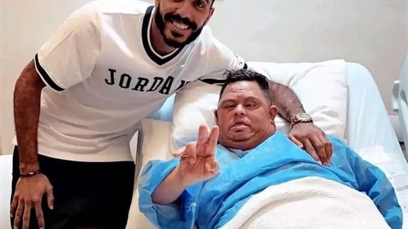 كهربا يكشف الحالة الصحية لـ ”أمح الدولي” ويطمئن عليه