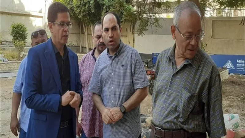 الجيزاوي يتفقد أعمال التجديدات بمبني مجمع خدمات جامعة بنها