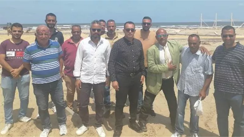 أسباب زيارة وفد من مجلس الوزراء لشاطىء قادرون بدمياط الجديدة صور