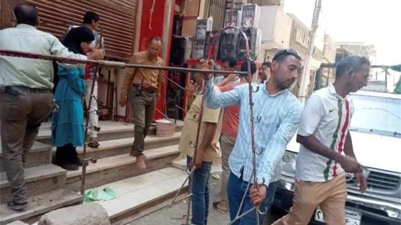تحرير 263 حضر إشغال فى حملات مكبرة بــ 3 مراكز بالمنيا