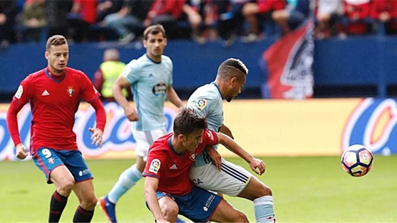 سيلتا فيجو يخسر بثنائية علي أرضه من أوساسونا بالدوري الإسباني
