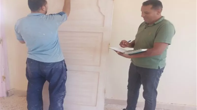 حصر وتسجيل العمالة الغير منتظمة بمواقع عمل بالوادى الجديد