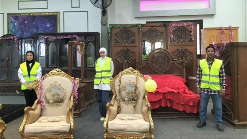 تنظيم معرض لتوزيع أثاث منزلي وأجهزة كهربائية بـ6 قرى باولاد صقر
