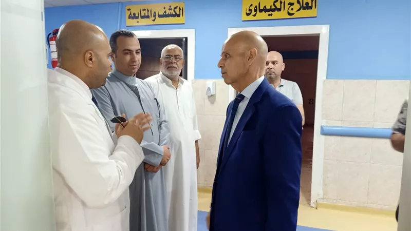 مسعود يوجه بالتشغيل التجريبي لمركز علاج الأورام الجديد بالسعديين