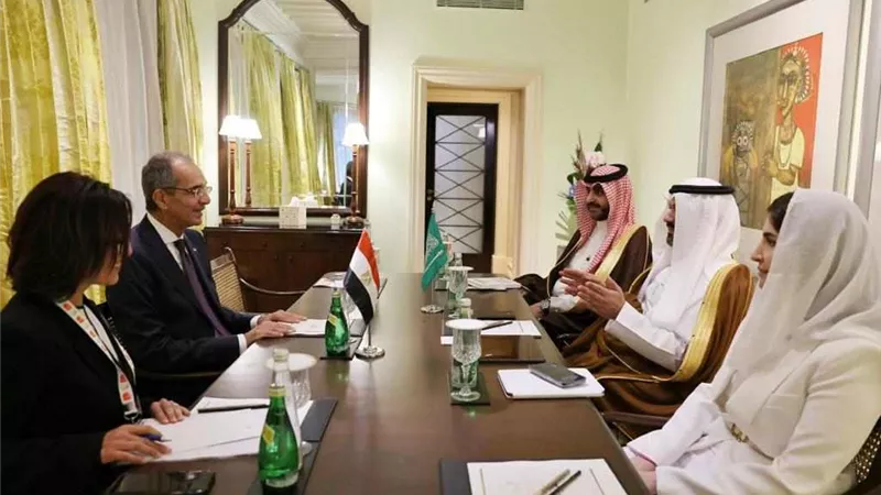 وزير الاتصالات يبحث مع نظيره السعودي التعاون بمجالات البنية التحتية والكابلات البحرية