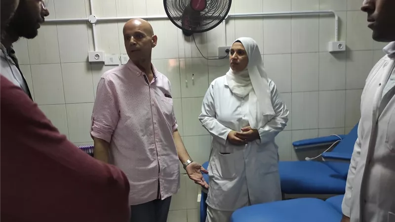 مسعود يتفقد الخدمات الطبية بمستشفى الحسينية المركزي