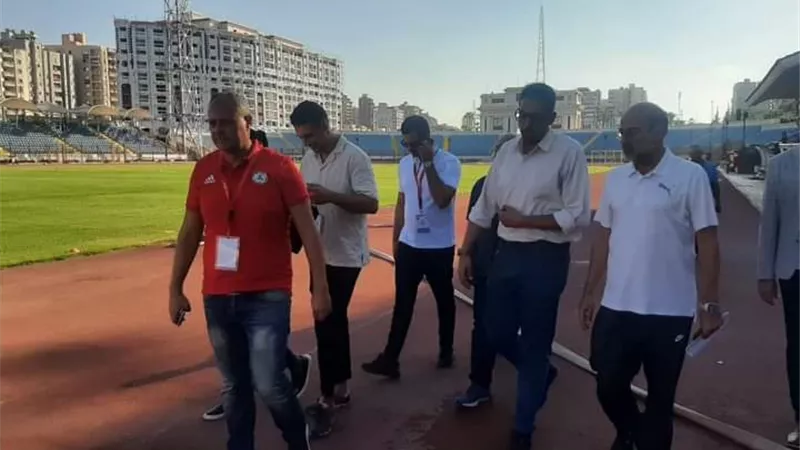 وفد اللجنة المنظمة لدورة شمال إفريقيا النسائية يتفقد ستاد الإسكندرية
