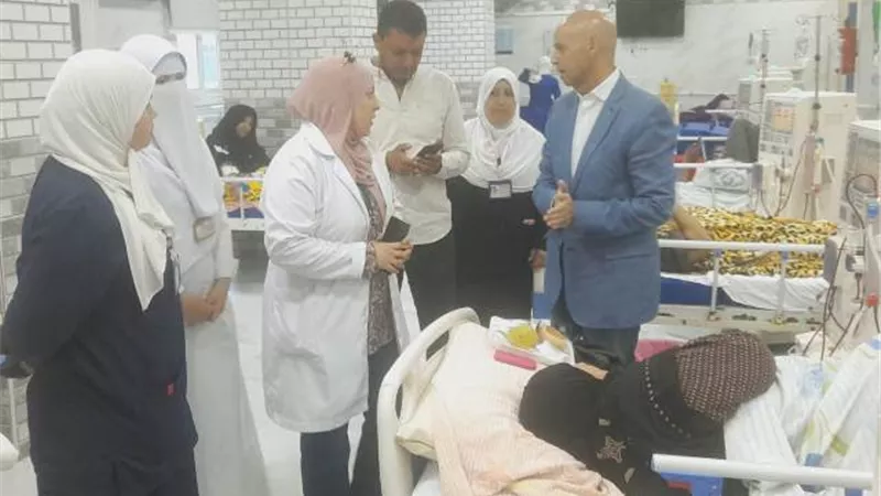 مسعود يتفقد الخدمات الطبية بمستشفي أبوكبير