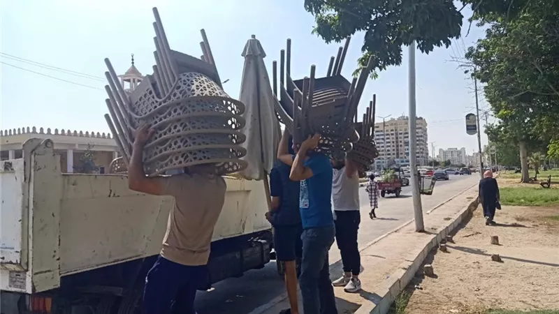 حملة مكبرة لرفع الإشغالات والتعديات بحيِّ ثانِ الإسماعيلية