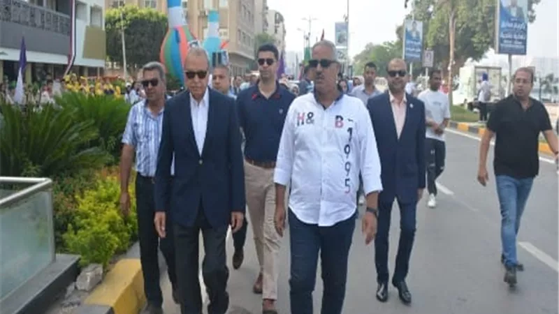 احتفالا بالعيد القومي الـ ١٥٥ للقليوبية..الهجان يشهد مسيرة شبابية