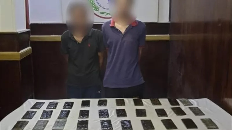 3 كيلو حشيش بحوزة شخصين فى المرج