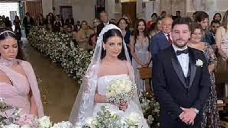 نيكولا مزهر يحتفل بحفل زفافه فى لبنان