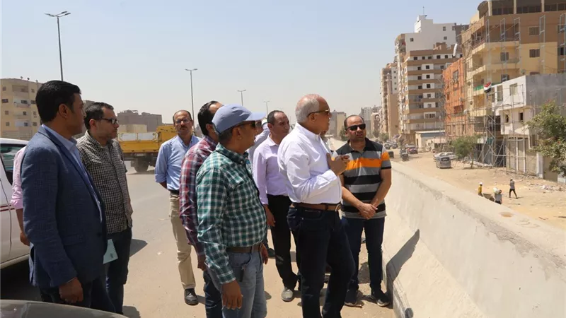 محافظ الجيزة يتابع أعمال طلاء واجهات العقارات علي الطريق الدائرى