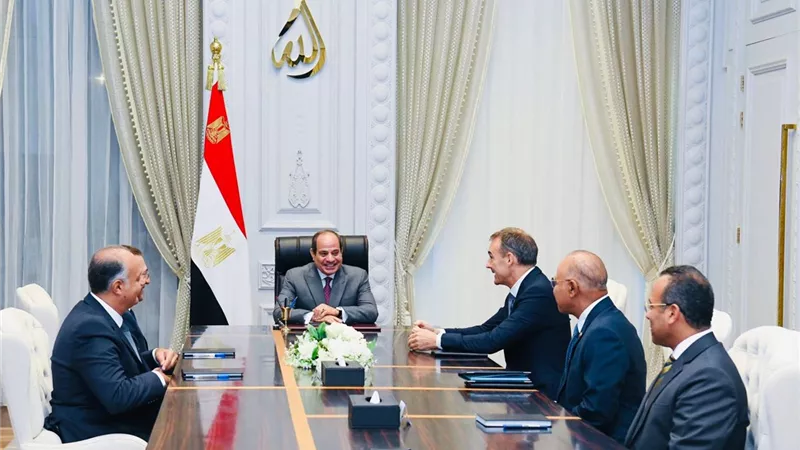 الرئيس يستقبل الرئيس التنفيذي لشركة 