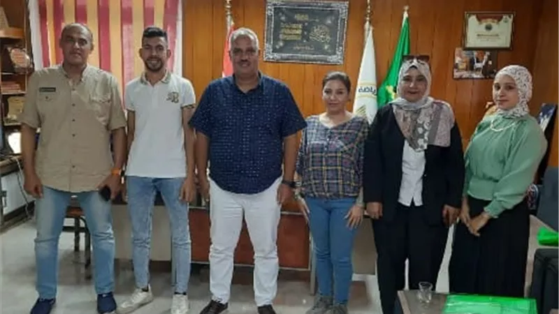 الصبروط يستقبل اعضاء كيان شباب الوطن للريادة والتنمية بالقليوبية