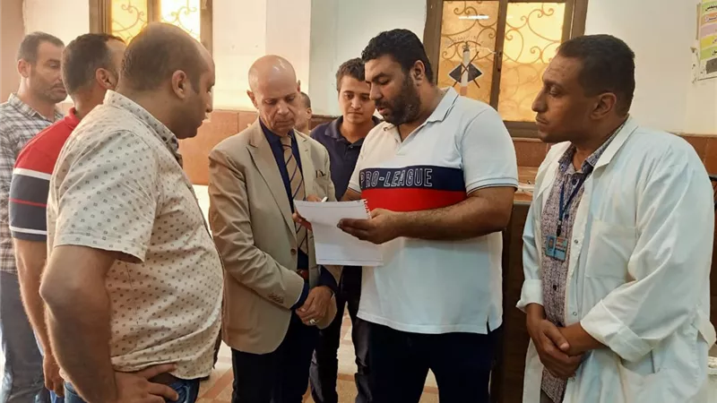 مسعود يتفقد عمل فرق مبادرة ١٠٠ يوم صحة بأبوكبير