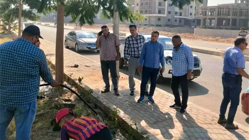 نبأ سار من رئيس جهاز الشروق بشأن الزراعة والتجميل فى المدينة /صور
