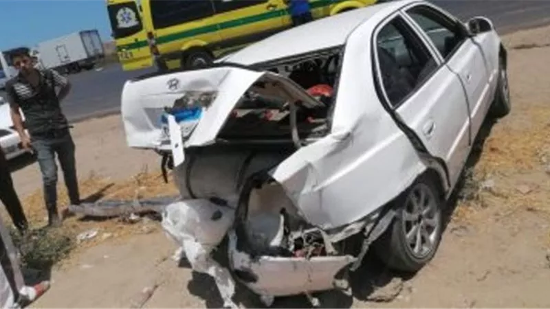 إصابة 3 فى تصادم سيارة ملاكى بميكروباص بطريق إسكندرية الصحراوى