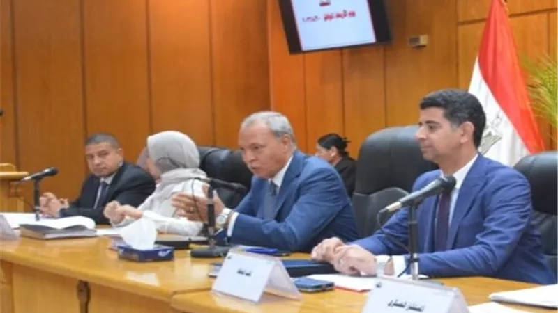 الهجان يناقش عددا من الملفات الهامة والمشروعات الجاري تنفيذها