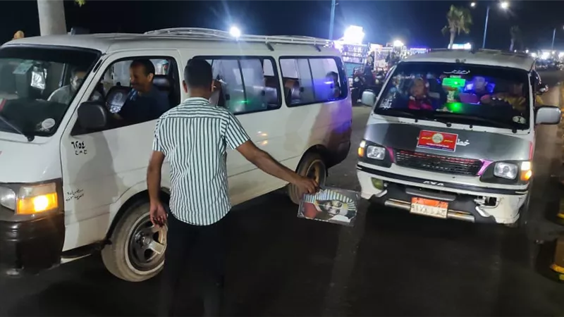حملات مرورية مكثفة بشوارع مطروح