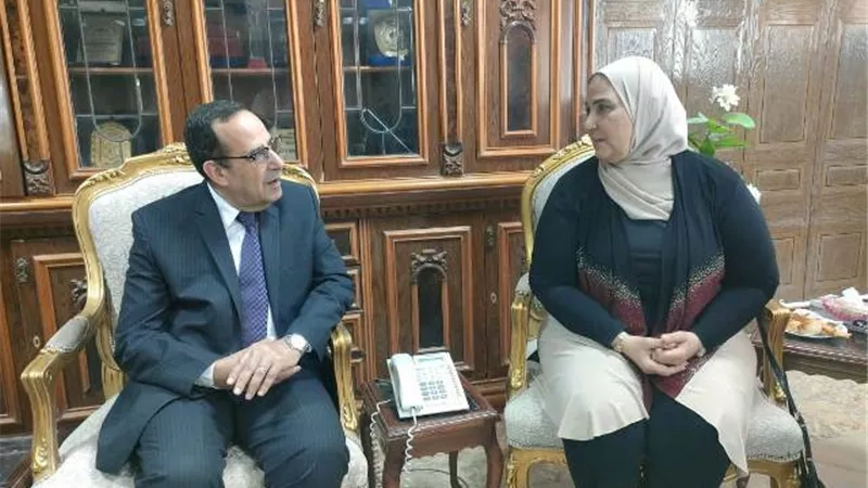 شوشة يستقبل وزيرة التضامن الاجتماعي خلال زيارتها لشمال سيناء