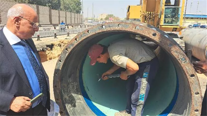 الشيمى: الانتهاء من اعمال احلال وتجديد خط 1200 فى 72 ساعة