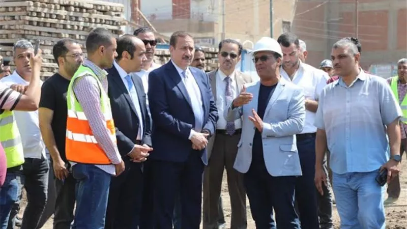محافظ المنوفية يتابع تشطيبات مجمع المواقف وإنشاء المستشفى الجديدة