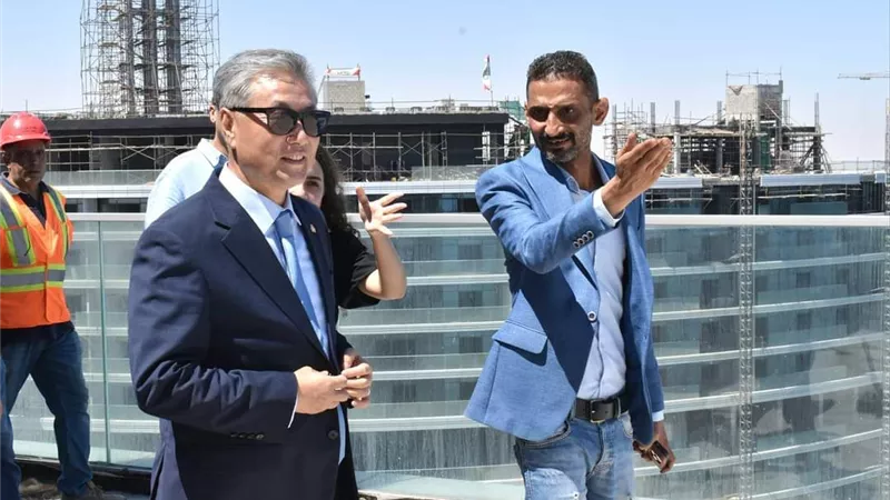 تفاصيل زيارة سفير كوريا الجنوبية بمدينة العلمين الجديدة