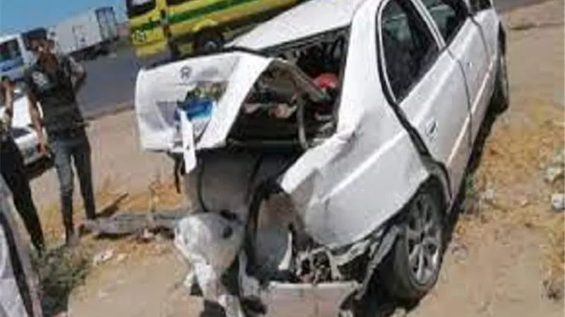 مصرع شخص وإصابة 2 آخرين في تصادم بالشرقية