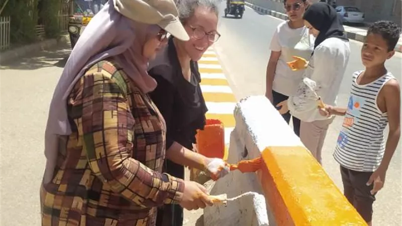 جمعية السلام المسيحى بقوص تقدم مبادره لنظافة وصيانة الميادين