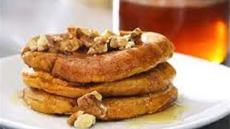 بان كيك البطاطا الحلوة بدون بيض