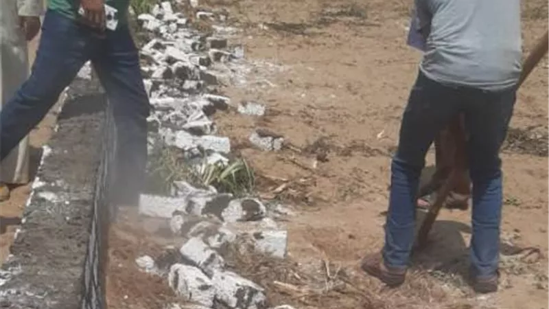 إزالة فورية لحالة تعدٍّ على أرض زراعية بالقصاصين الجديدة