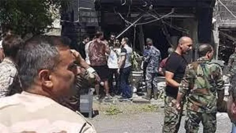 نجأة فنان شهير من انفجار اسطوانات غاز فى مطعم