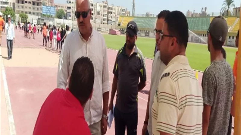 الصبروط يتابع اختبارات المواهب الناشئة فى العاب القوى بالقليوبية