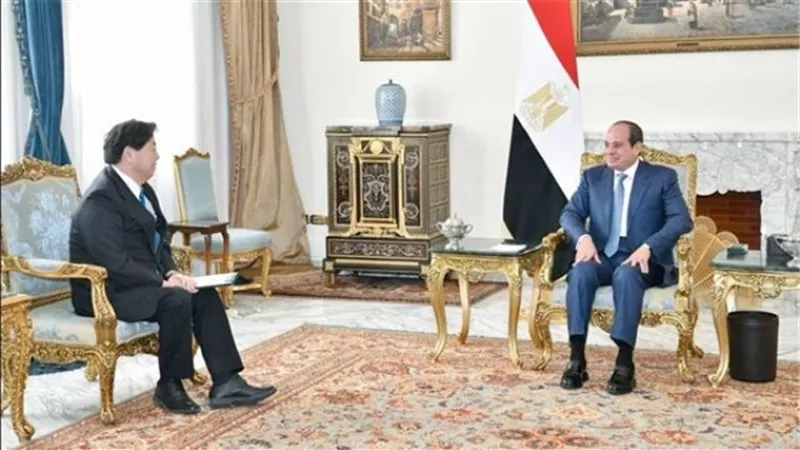 السيسى يؤكد حرص مصر على تعزيز علاقات التعاون المشترك مع اليابان