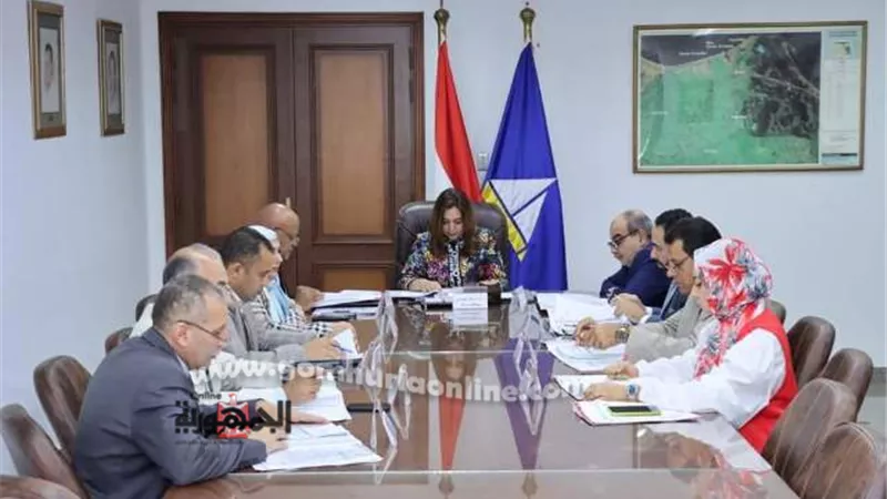 محافظ دمياط تبحث موقف المشروعات المتعثرة بالمنطقة الحرة
