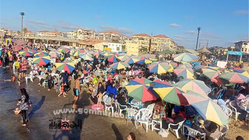 زحام شديد برأس البر وإنقاذ٦٢من الغرق وإعادة ١٨٩ طفلا تائها لذويهم